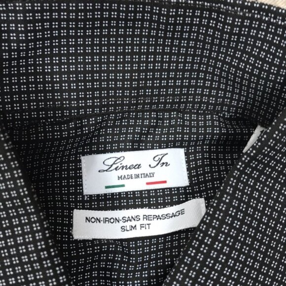 Linea In Slim Fit Printed Dress Shirt - Picture 4 of 7